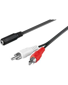 3,5 mm 2x RCA -adapterkabel 1,4m