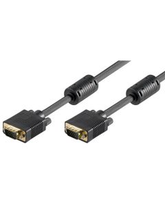 Full HD SVGA Monitor -kabel, svart, 5m,