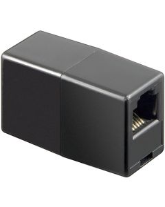Telefon tilpasser 2x RJ12 She (6p6c) - 1 stk.