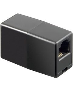 Telefonadapter 2x RJ11/RJ14 She (6P4C) - 1 stk.