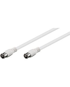 SAT CABLE, F -SCOCKE - Rask tilkobling, White, 2,5m