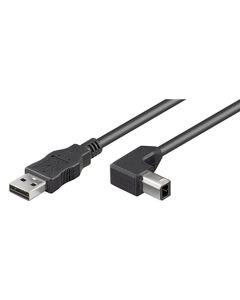 USB 2.0 Hi-Speed-kabel, svart, 2m,