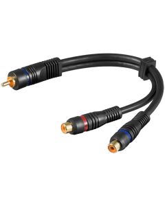 Y-RCA adapterkabel 0,2m