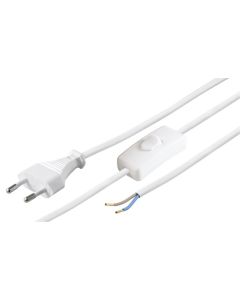 Euro Wire, Society Self, With On/Off, 1,5 m, hvit