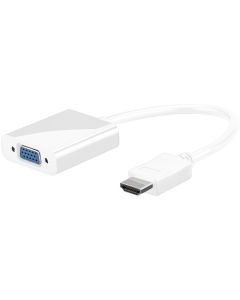HDMI ™ til VGA -adapter White 0,1m