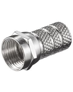Skrue-på F-plugg 5.2mm-sink nikkel