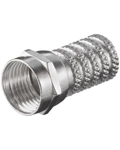 Skrue-på F-plugg 6.0mm-sink nikkel