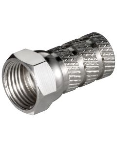 Skrue-på F-plugg 5.2mm-kobber-nikkel,