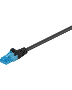 CAT 6A PATCH CABLE U/UTP, svart, 5 m