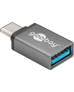 USB-C-adapter &#150; USB 3.0 en port, grå,