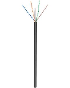 Cat 6 Network Cable, U/UTP, Black, 100m Cable Roll