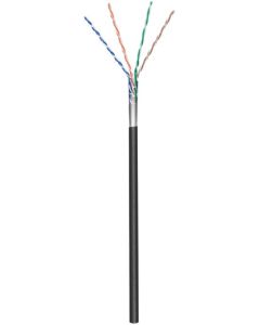 CAT 5E Outdoor Network Cable, F/UTP, Black, 100m Cable Roll