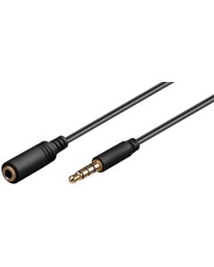 3,5 mm plugg forlengelseskabel 0,5m