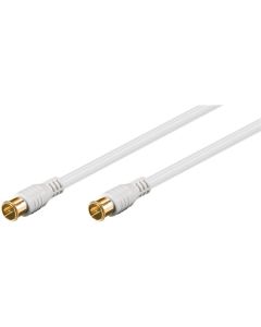 SAT CABLE, F -SCOCKE - Rask tilkobling White, 1,5m