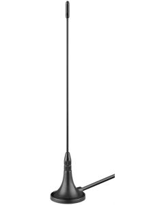 Passiv DVB-T mini magnetisk antenne, svart, 2 m