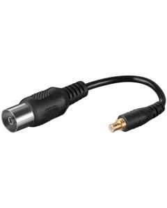 Antenneadapter: Koaxial hunn - MCX kvinne, 0,1 m