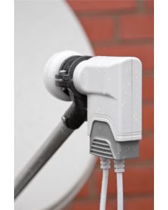 Universal Twin LNB, gråhvit