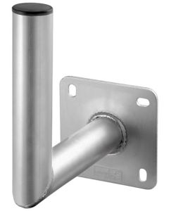 Aluminiumsrett skålveggbrakett, grå