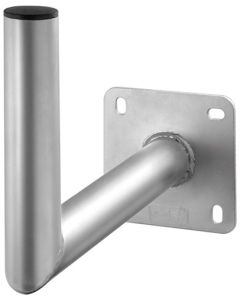 Aluminiumsrett skålveggbrakett, grå