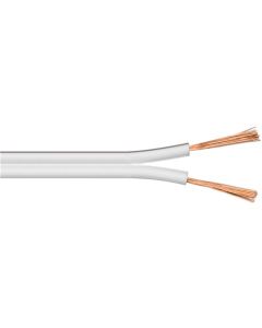 Høyttalerkabel hvit CCA 10m - 2 x 1,5 mm²