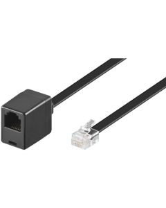 Telefonutvidelseskabel RJ12 HE (6P6C) til RJ12 She (6p6c)