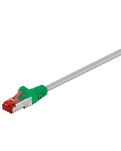 CAT 6 Cross-Patch-kabel, S/FTP (PIMF), grå, grønn, grågrønn, 2m