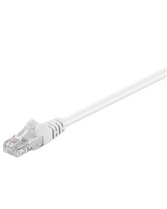 Cat 5e Patch Cable, U/UTP, White, 1M