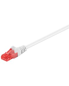 Cat 6 Patch Cable, U/UTP, White, 15m