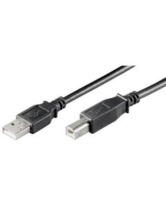 USB 2.0 Hi-Speed-kabel, svart, 1,8m,