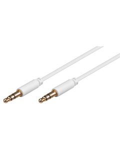 3,5 mm plugg koble til kabelhvit 2m