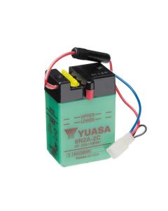 Yuasa 6N2A-2C (uten syre) 6V batteri for motorsykkel