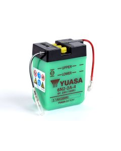 Yuasa 6N2-2A-4 (uten syre) 6V batteri for motorsykkel