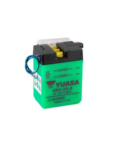 Yuasa 6N2-2A-8 (uten syre) 6V batteri for motorsykkel