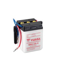 Yuasa 6N4-2A-4 (uten syre) 6V batteri for motorsykkel