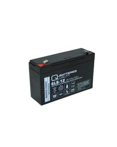 Q-Batteries 6LS-12 6V 12AH AGM Battery VDS godkjent
