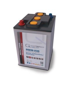 Q-Batteries 6SEM-230 6V 230AH semi-trekkbatteri
