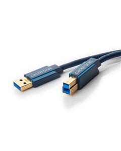 ClickTronic Casual USB 3.0 Cable 0.5M - Høy hastighetsdatakabel med A/B -plugg