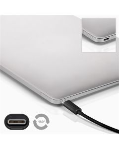 USB 3.0 Superspeed -kabel, svart, 2m,