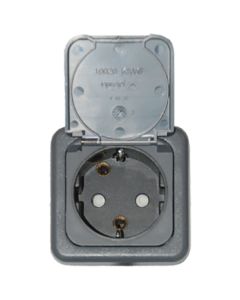 Defa Grey Power Outlet for installasjon