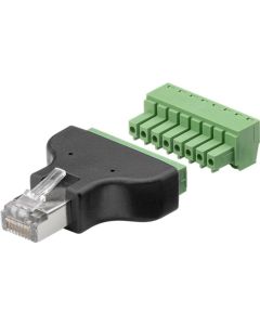 Terminal Block 8-Pin til RJ45 He (8p8c)