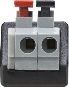 Terminalblokk 2 -pin for DC HE 5.5x2.10mm - 1 stk.
