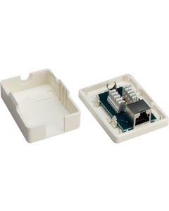 1-port RJ45 Installasjonsboks, CAT 6, STP