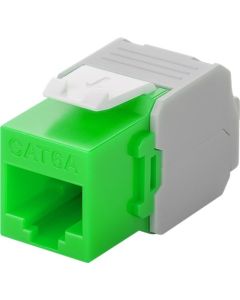 CAT 6A RJ45-plugger, ikke skjermet, grønnhvit