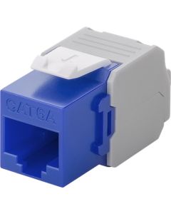 CAT 6A RJ45 plugger, ikke skjermet, blåhvit