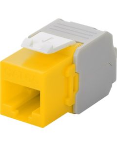 CAT 6A RJ45 plugger, ikke skjermet, gul-wi