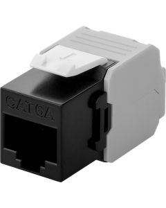 CAT 6A RJ45-plugger, ikke skjermet, svart-hvitt