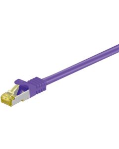 RJ45 Patch Cable S/ FTP (PIMF), M/ CAT 7 -kabel, fiolett, 1M