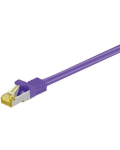 RJ45 Patch Cable S/ FTP (PIMF), M/ Cat 7 -kabel, fiolett, 5m