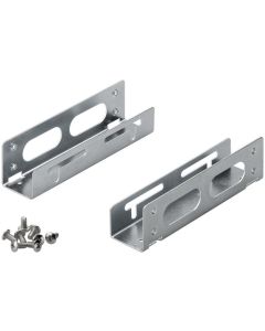 3.5 '' Harddiskinstallasjonsramme til 5.25 '', Gray-Silver,