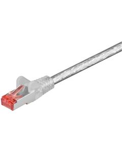 CAT 6 Patch Cable S/FTP (PIMF), gjennomsiktig, 0,25m